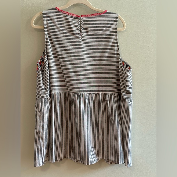 Chic Soul Multicolor Striped Shirt - Picture 2 of 4